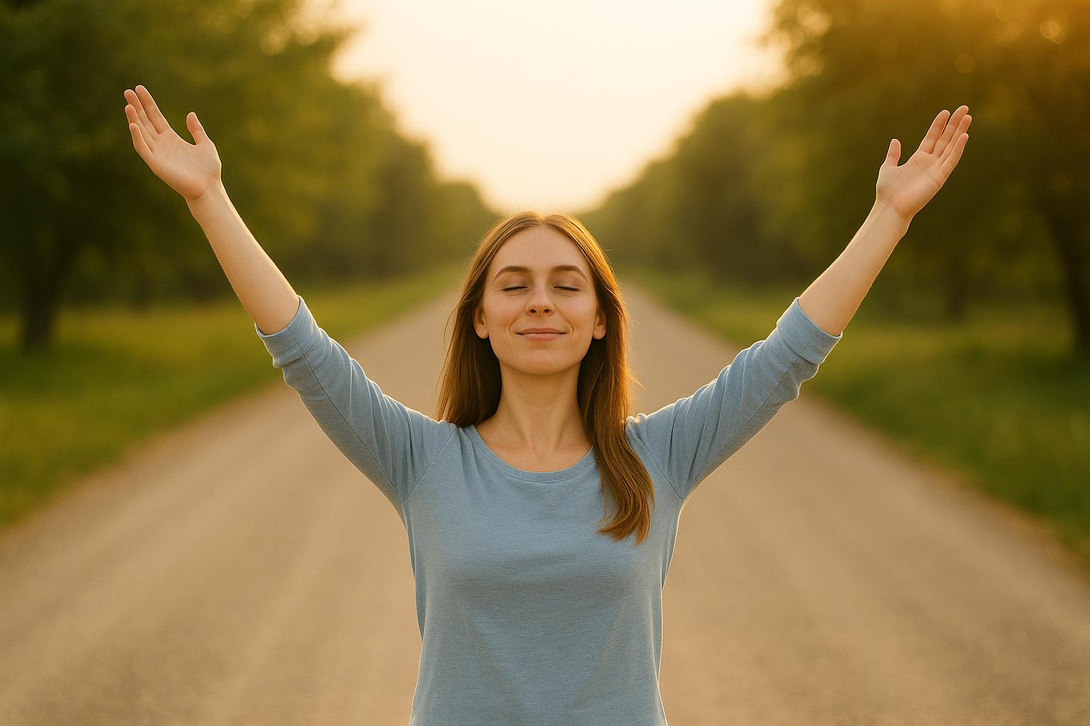 Jovem mulher caucasiana sentada à mesa, olhando para fora com expressão contemplativa, representando 3 hábitos para estimular o seu desenvolvimento pessoal.